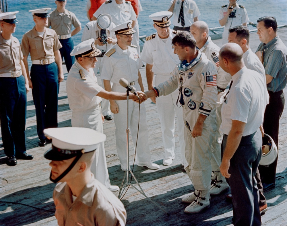 GT-6 RECOVERY- ASTRONAUT WALTER M. SCHIRRA, JR. - MISC.