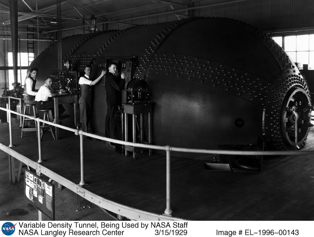 Variable Density Tunnel, Being Used by NASA Staff