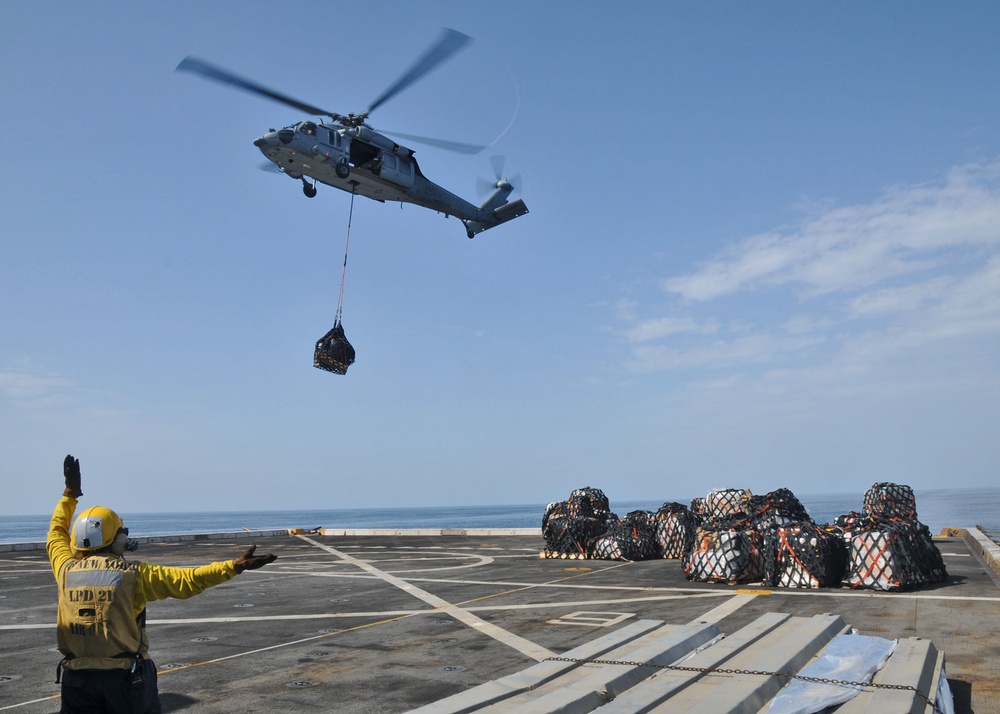 USS New York operates in Gulf of Aden