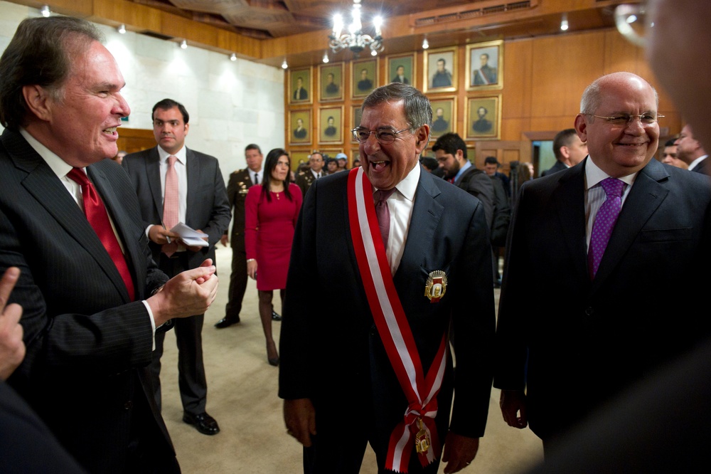Defense secretary Panetta in Peru