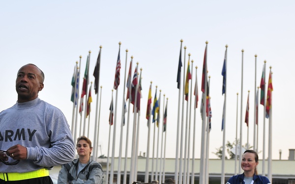 Army 10-Miler Shadow Run at Camp Eggers, Afghanistan