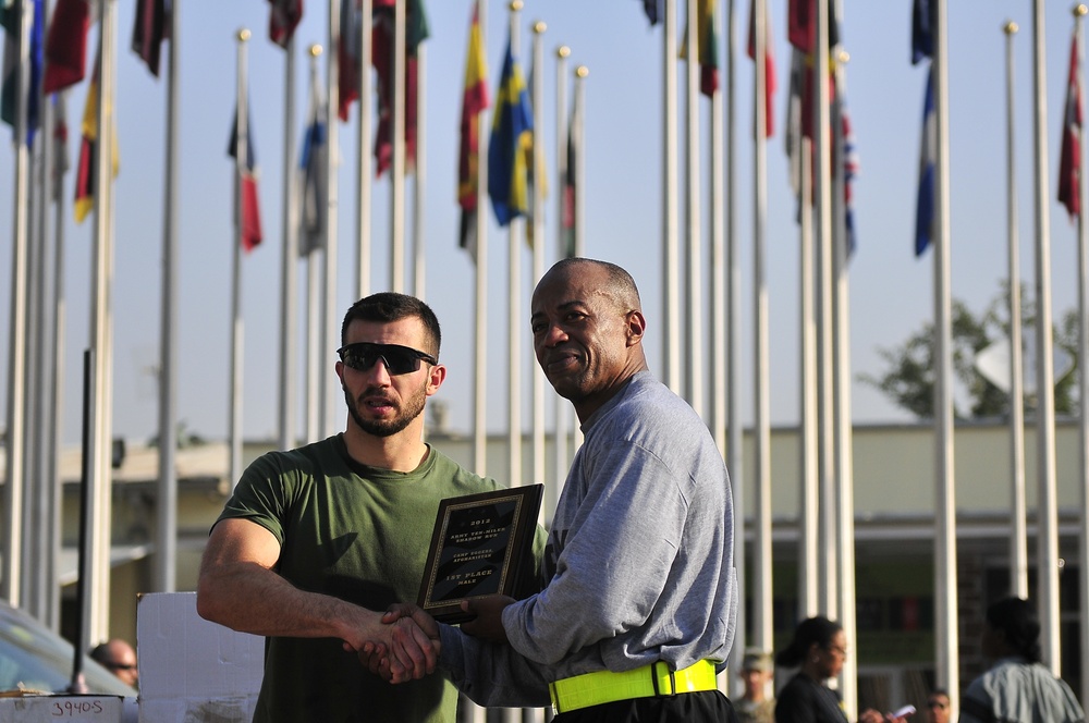 Army 10-Miler Shadow Run at Camp Eggers, Afghanistan