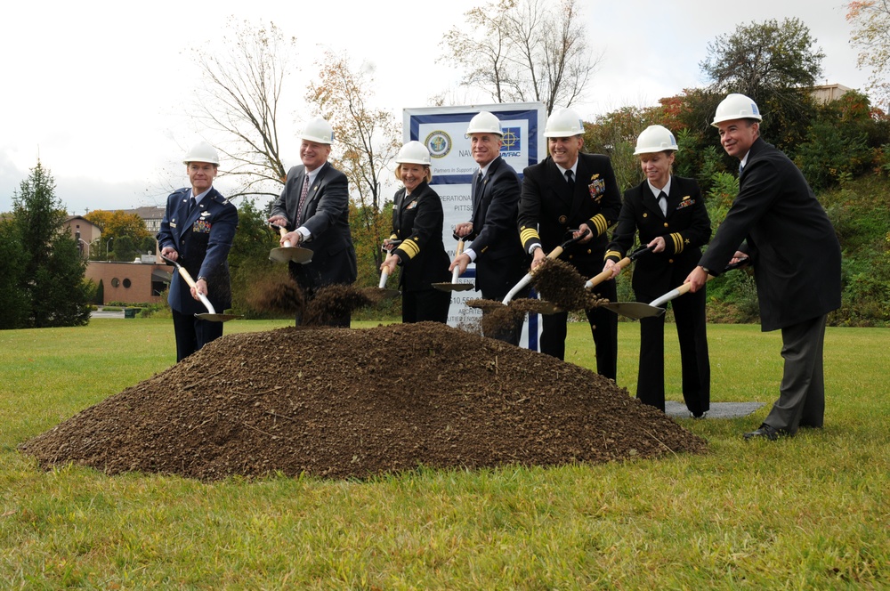 Groundbreaking ceremony for Navy Operational Support Cente