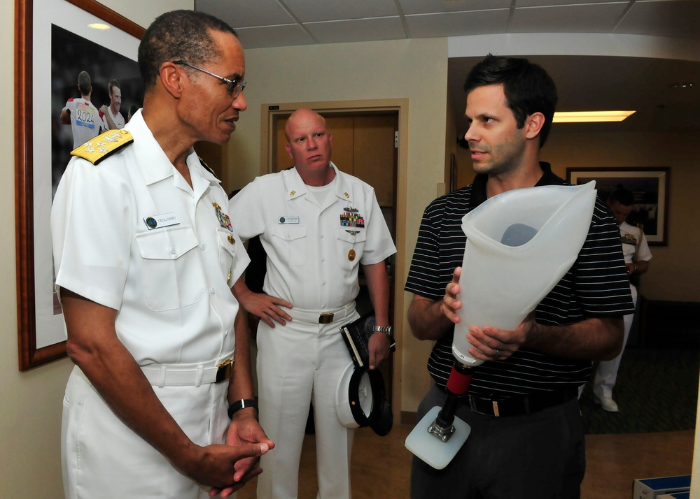 Admiral visit medical center