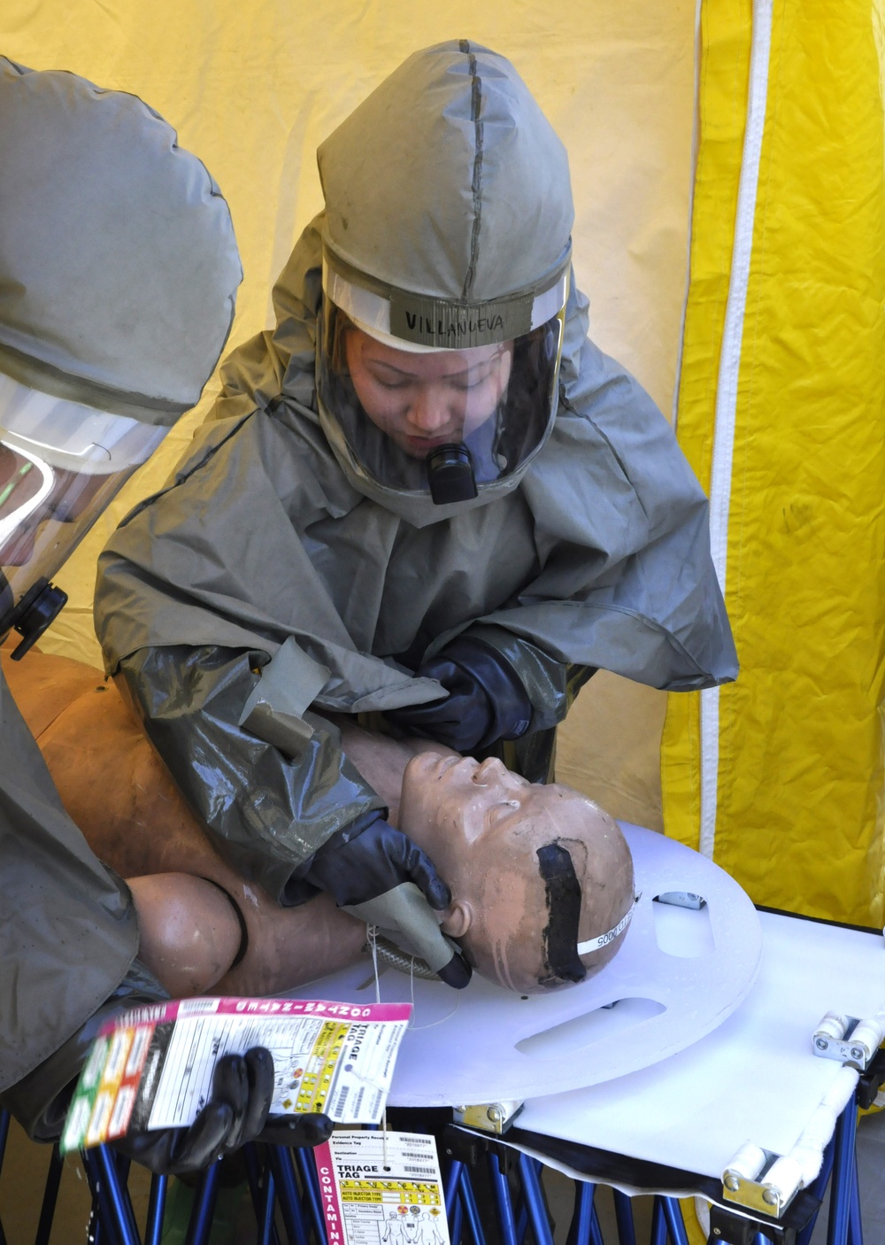 Yokosuka decontamination team drills