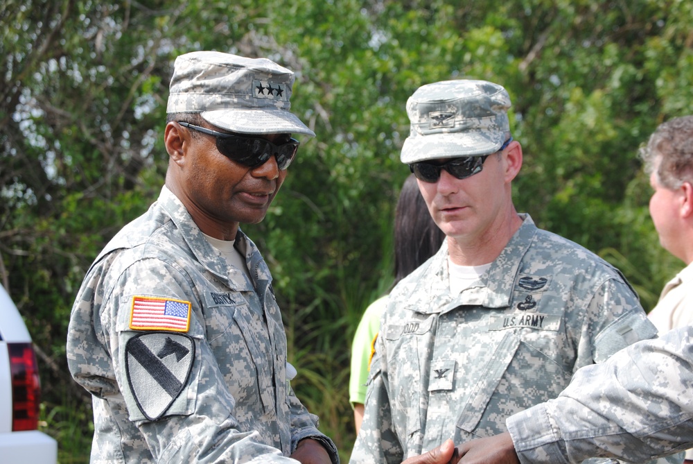Lt. Gen. Bostick visits the Everglades
