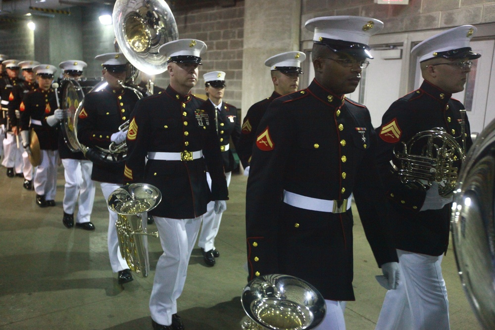 2nd Marine Aircraft Wing performs at Yankee Stadium