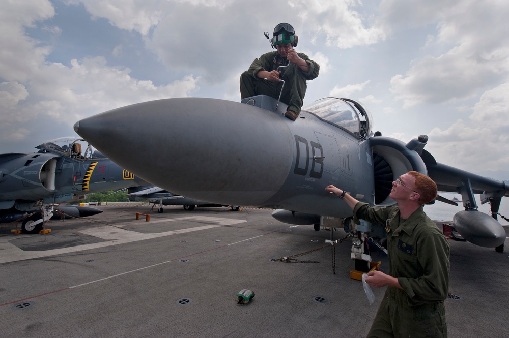 Aircraft maintenance performed during PHIBLEX