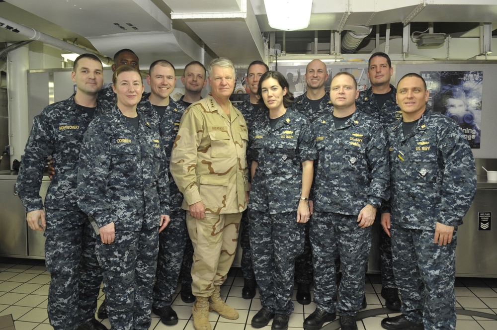 CNO visits USS Abraham Lincoln