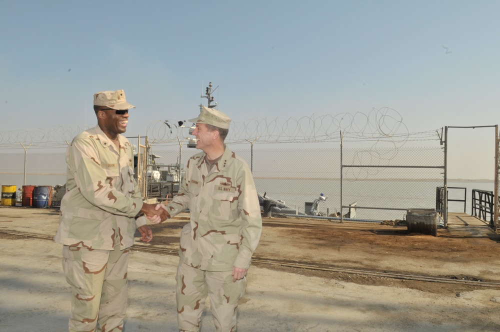 CNO, MCPON visit Umm Qasr Naval Base