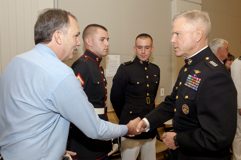 Commandant attends commencement ceremony