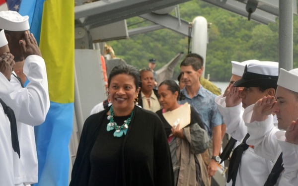 Independence Day reception held aboard USS Benfold in Palau