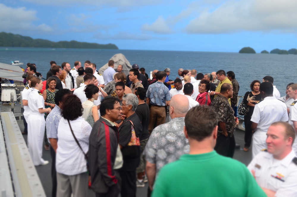 Independence Day reception held aboard USS Benfold in Palau
