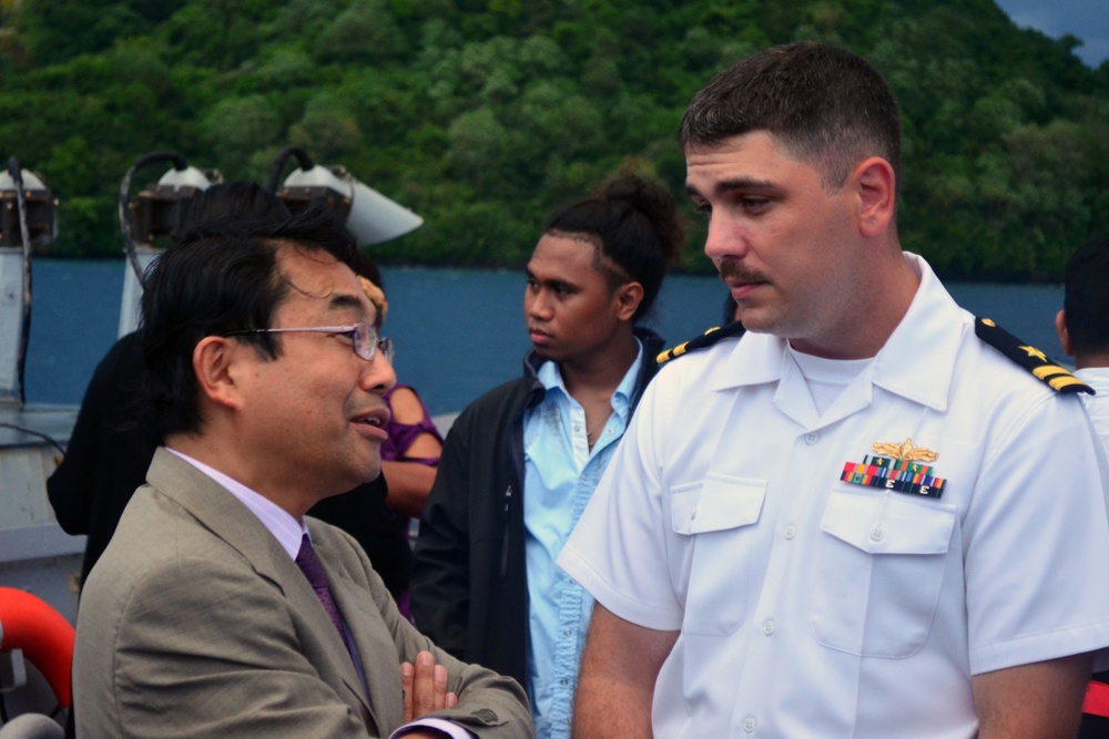 Independence Day reception held aboard USS Benfold in Palau