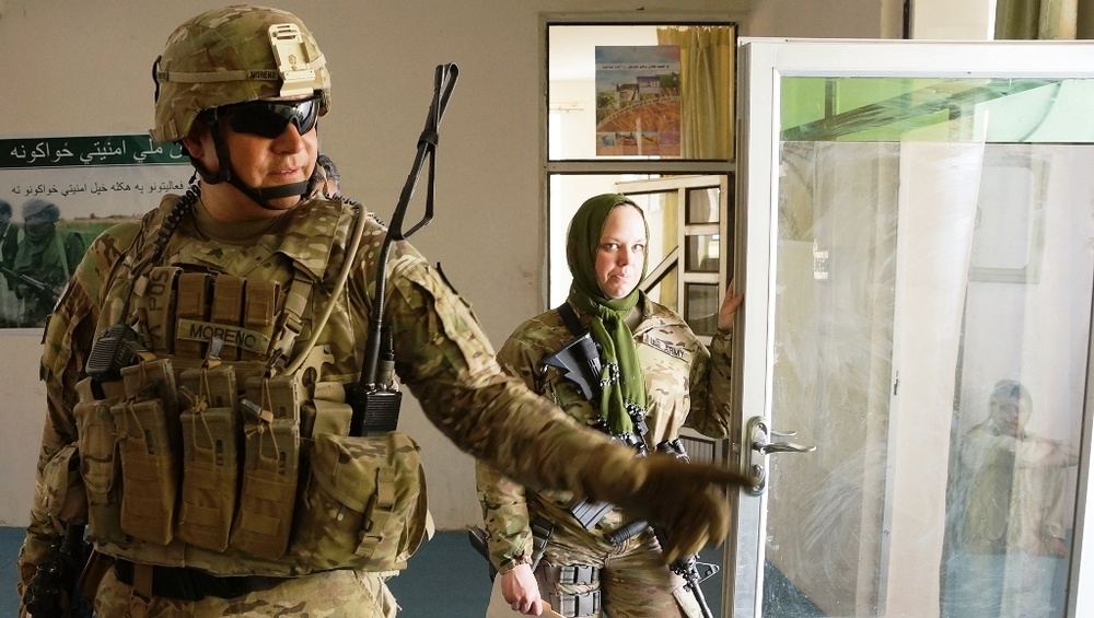 A Kentucky soldier helps with security in southern Afghanistan