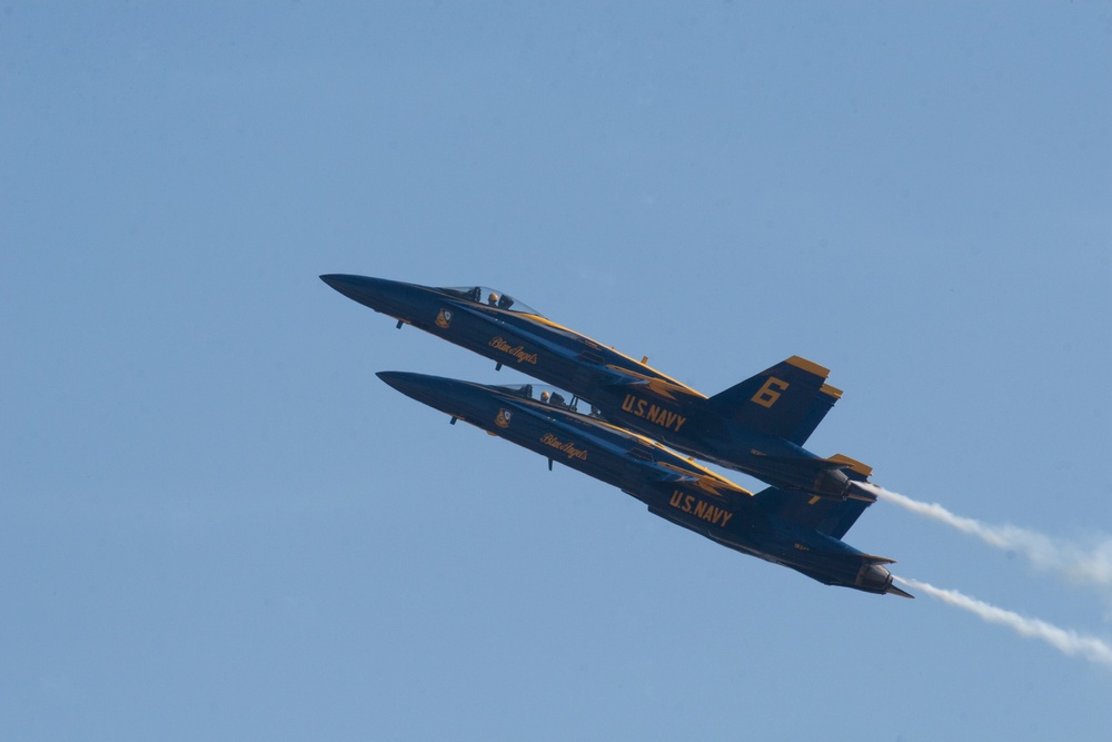 Blue Angels in flight: afternoon delight