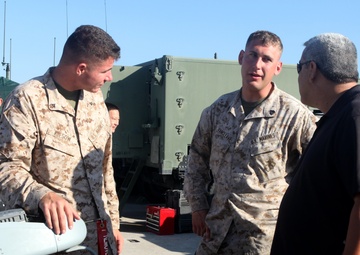 Showcasing gizmos, gadgets to display field equipment