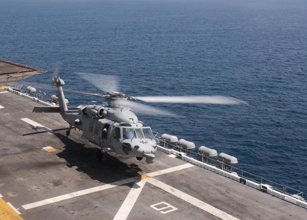 USS Peleliu crew conducts training exercises