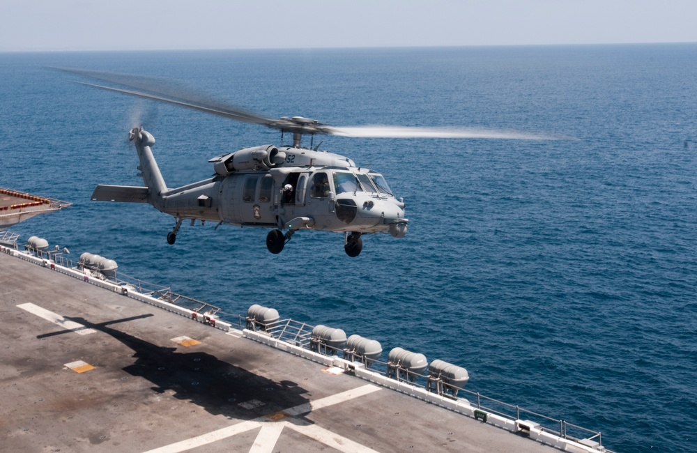 USS Peleliu crew conducts training exercises