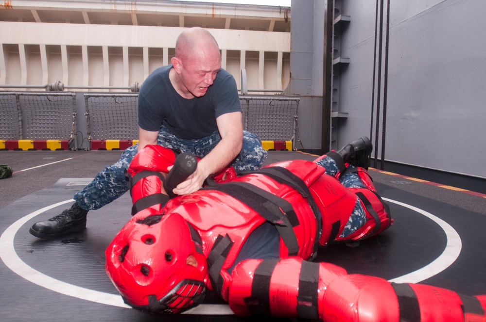 USS Peleliu crew conducts training exercises