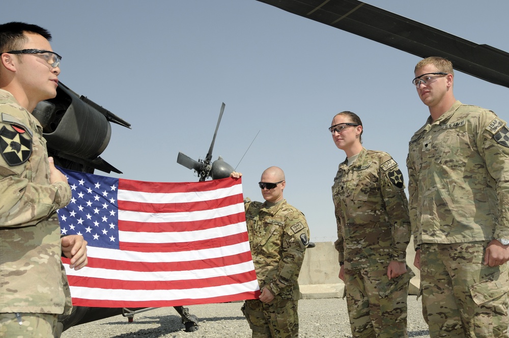 Married soldiers re-enlist at FOB Spin Boldak, Afghanistan