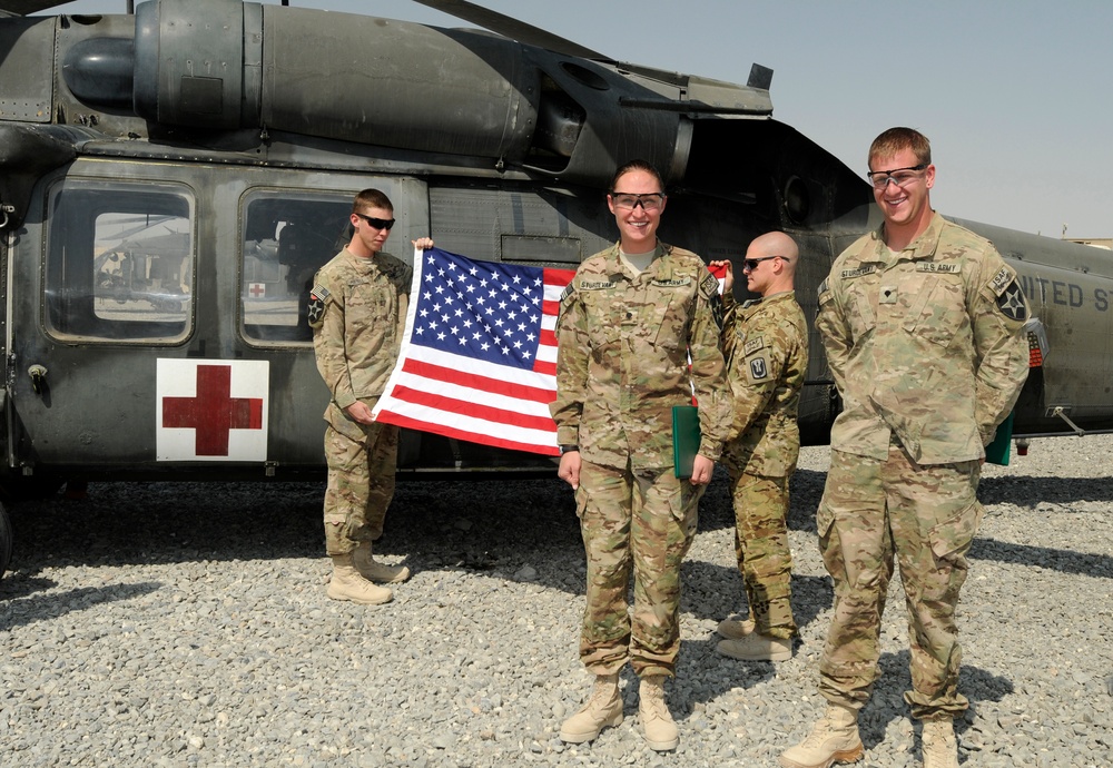 Married soldiers re-enlist at FOB Spin Boldak, Afghanistan