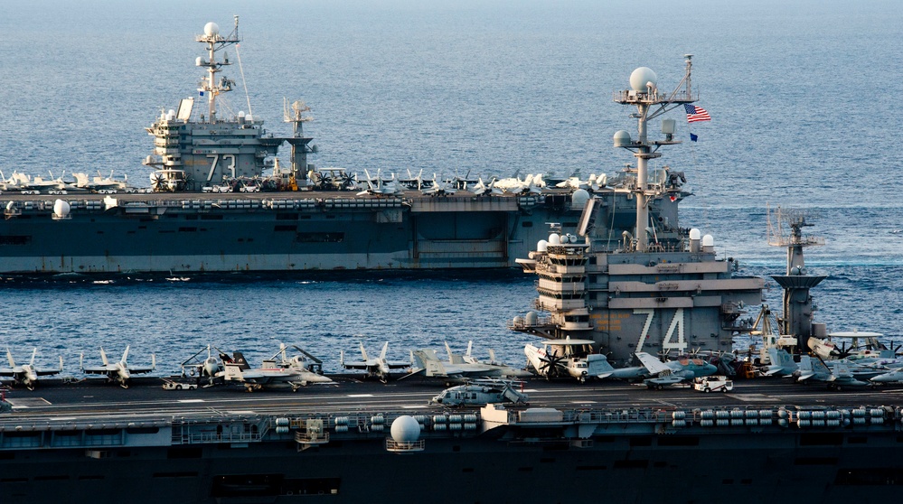 USS John C. Stennis and USS George Washington