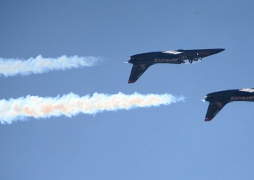 The Patriots Jet Team zooms for fans