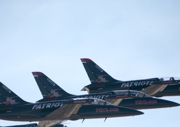 The Patriots Jet Team zooms for fans