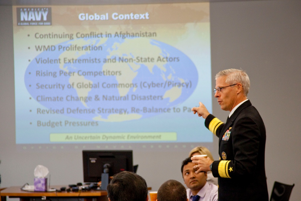 Chief of Naval Research speaks to leaders