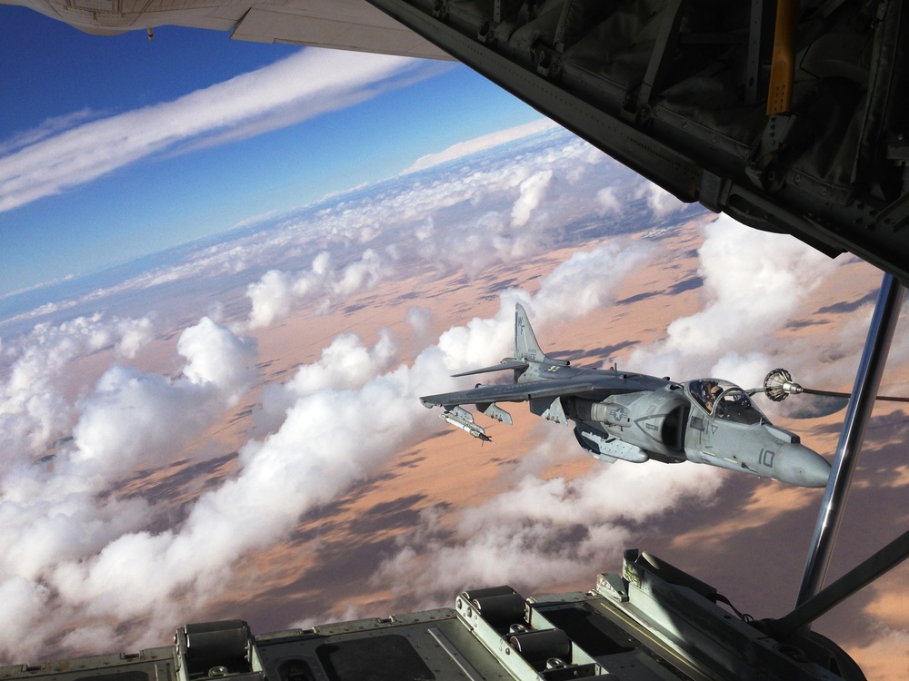 Hercules keeps Harriers flying high during WTI