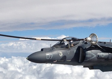 Hercules keep Harriers flying high over Yuma during WTI