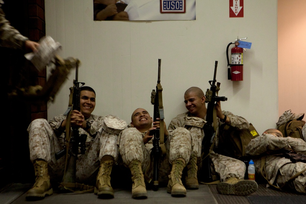 RCT-7 Marines depart for Afghanistan