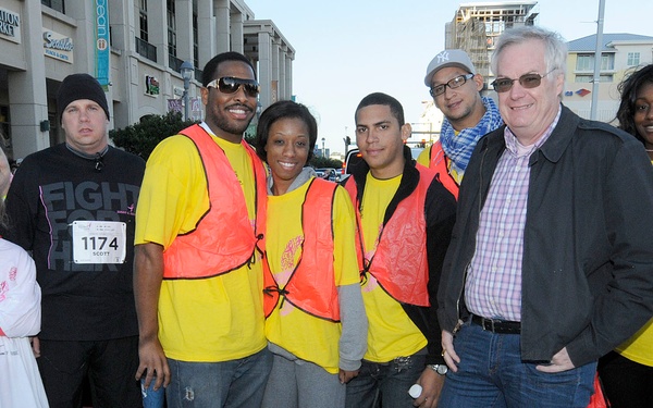 USS Wasp Junior Enlisted Association participating in the Virginia Beach Annual Breast Cancer walk