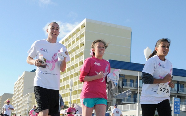 USS Wasp Junior Enlisted Association participating in the Virginia Beach Annual Breast Cancer walk