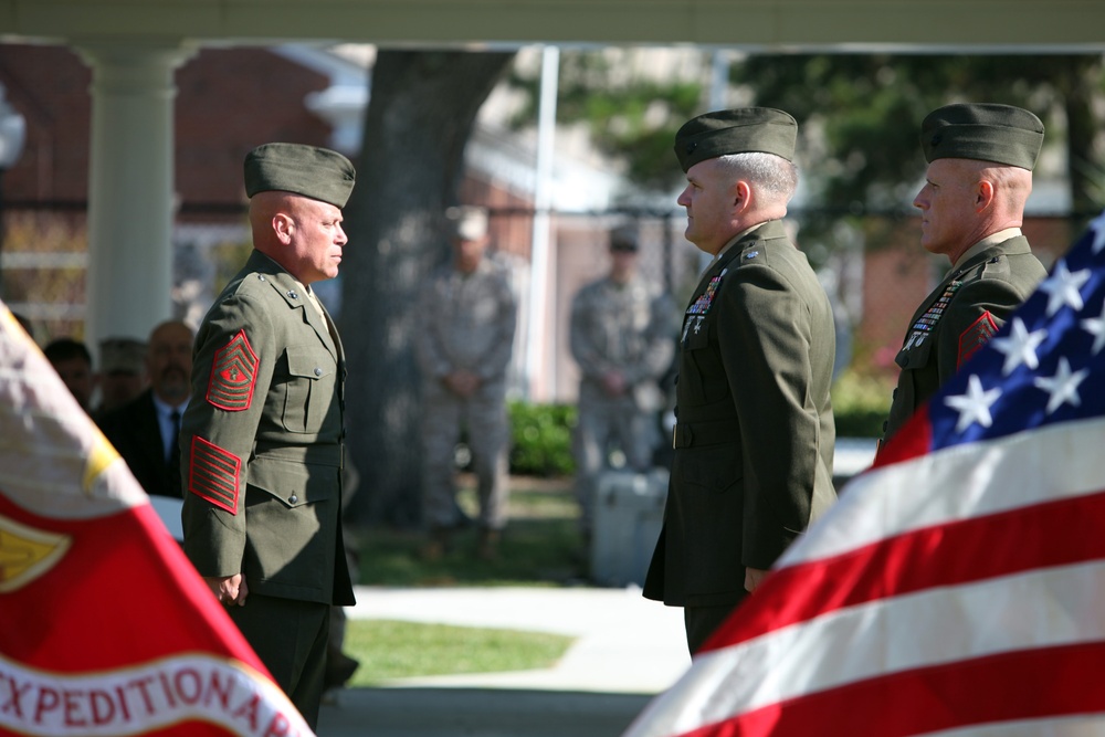 Master Gunnery Sgt. Herald Retires