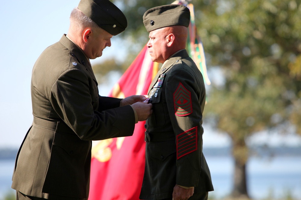 Master Gunnery Sgt. Herald Retires