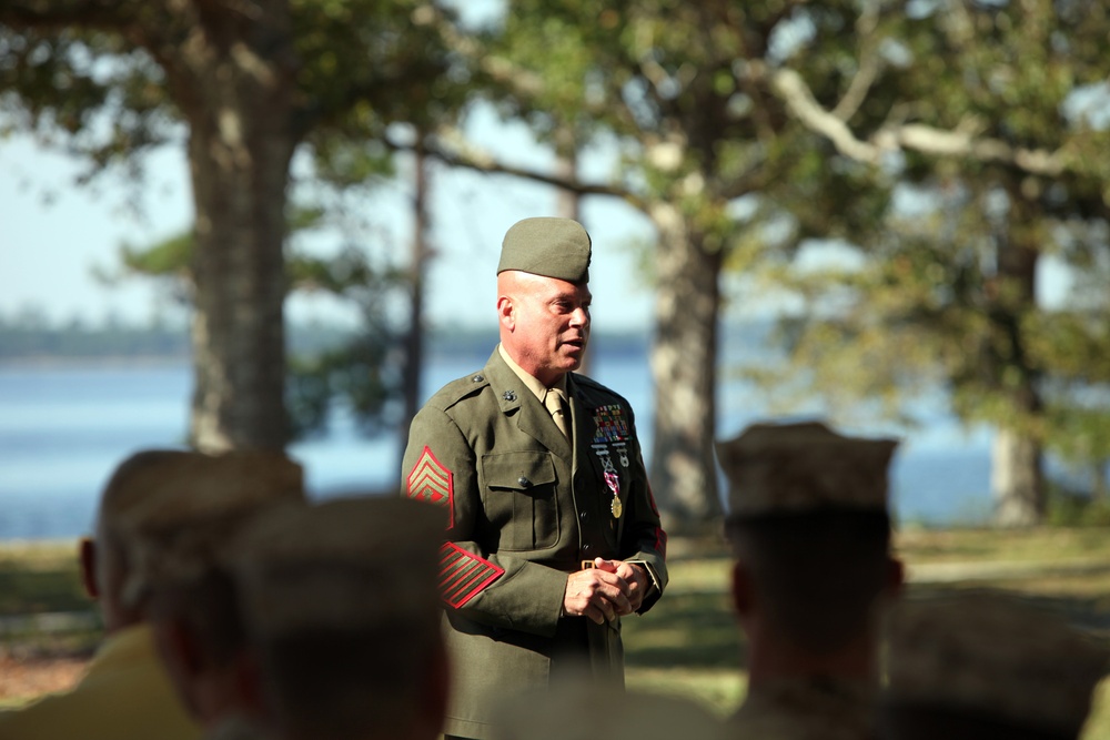 Master Gunnery Sgt. Richard Herald Retires