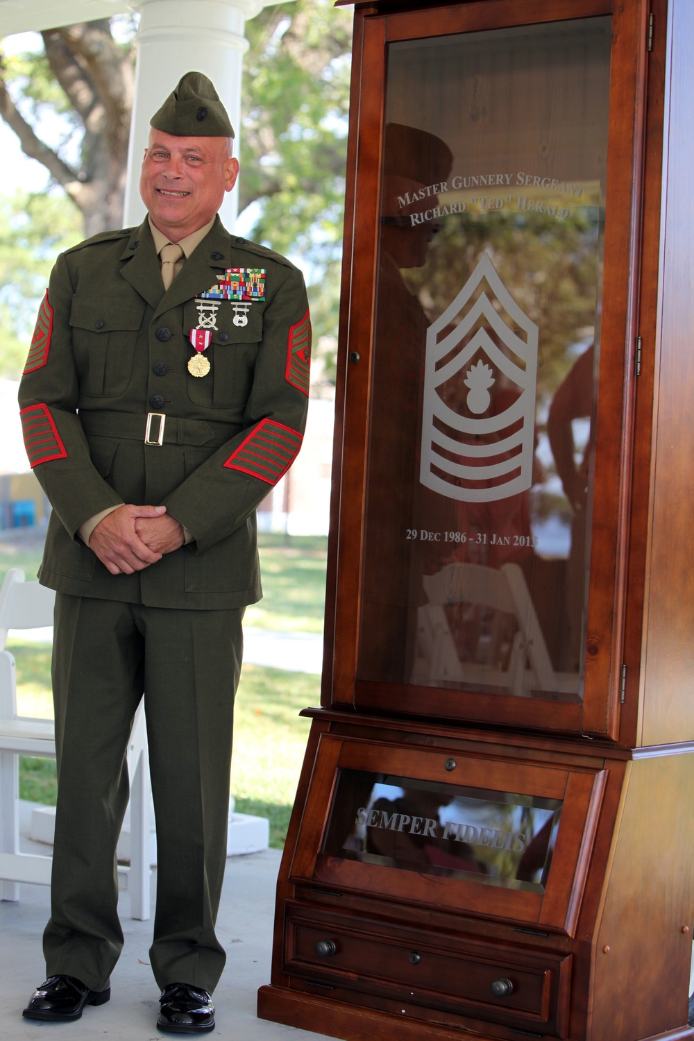 Master Gunnery Sgt. Herald Retires