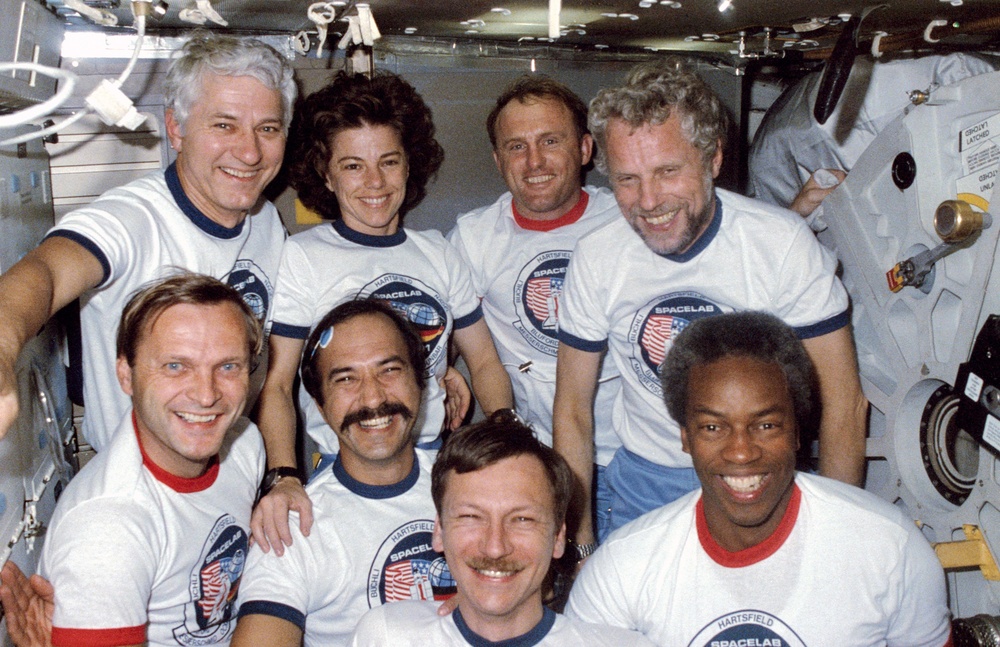 STS-61 Crew Inflight