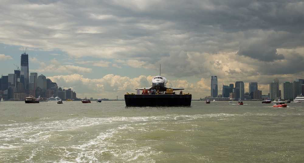 Space Shuttle Enterprise Move to Intrepid (201206060006HQ)