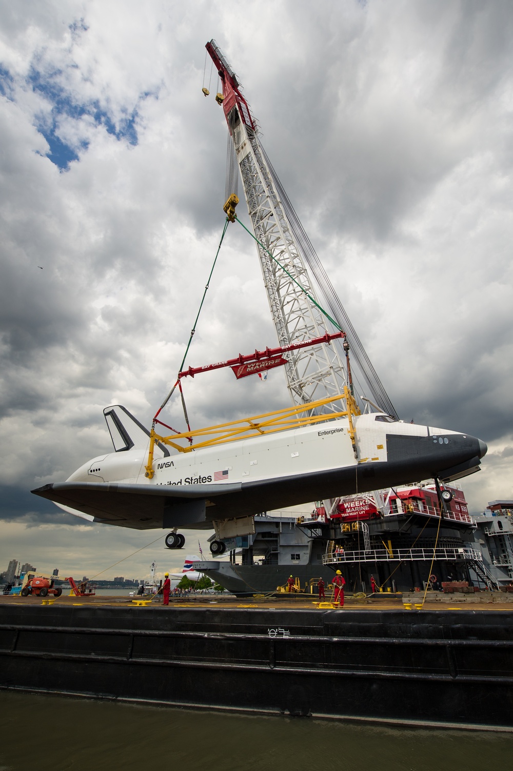 Space Shuttle Enterprise Move to Intrepid (201206060022HQ)