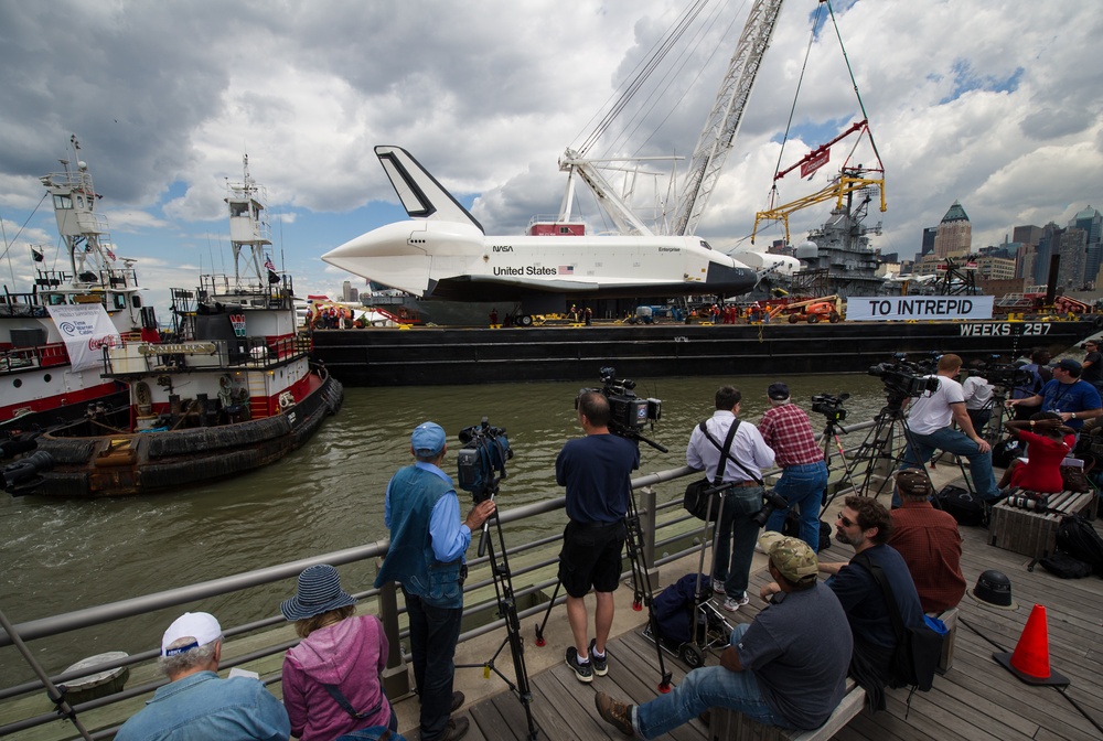 Space Shuttle Enterprise Move to Intrepid (201206060015HQ)