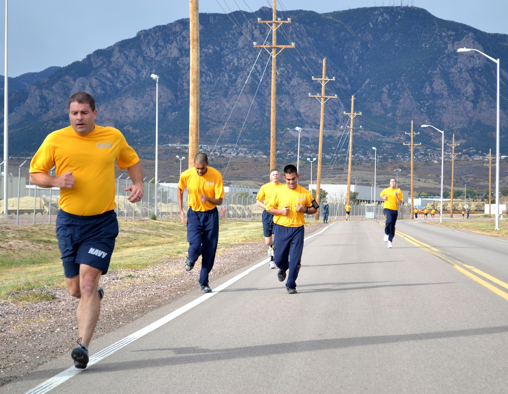 Navy physical readiness test conducted in the Rocky Mountains