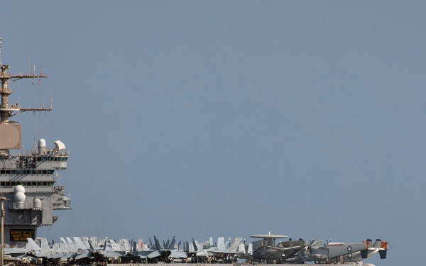 USS Enterprise transits Strait of Bab Al Mendeb