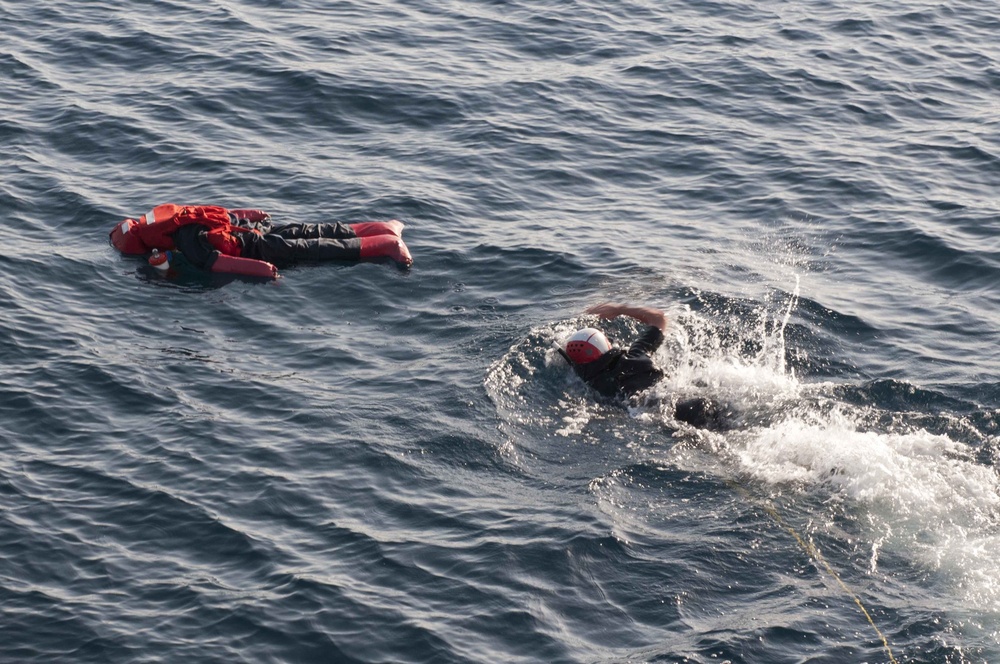 Man overboard drill