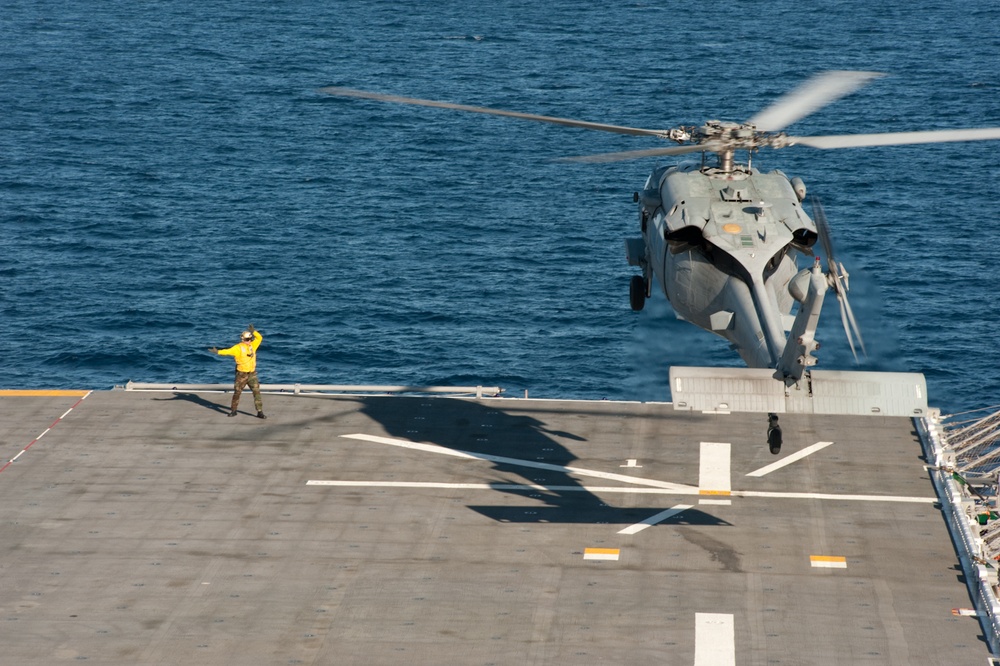 USS Boxer flight operations