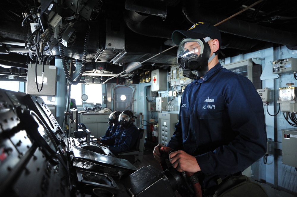 USS McCampbell action