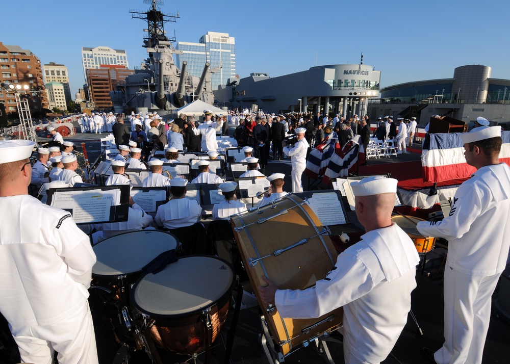 237th US Navy birthday celebration aboard Battleship Wisconsin