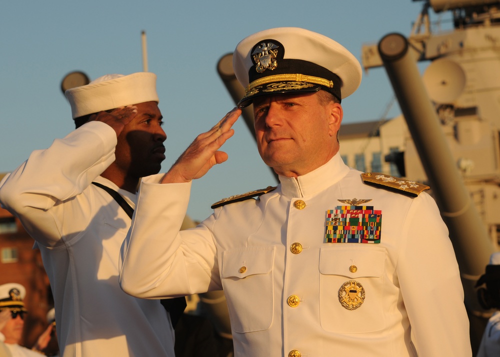 237th US Navy birthday celebration aboard Battleship Wisconsin